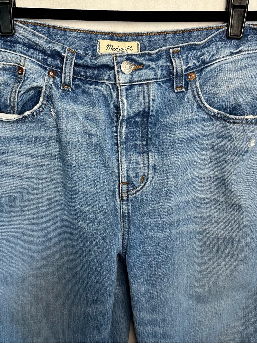 MADEWELL BUTTON FLY DISTRESSED JEANS SLOUCHY‎ 90S GRUNGE Y2K SLUNG BAGGY